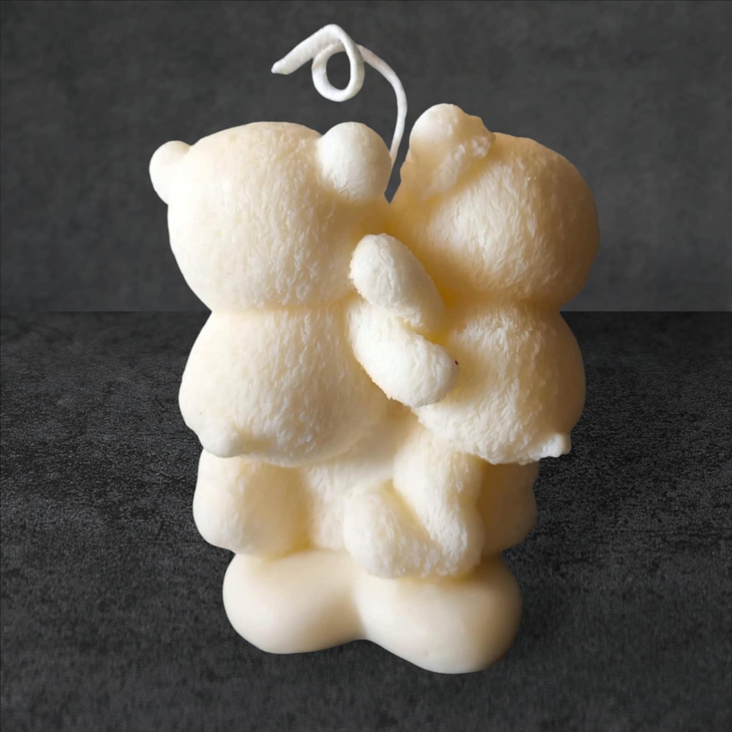 Teddy Bears with Bouquet and Love Letter 100% Eco Natural Soy Wax Candle