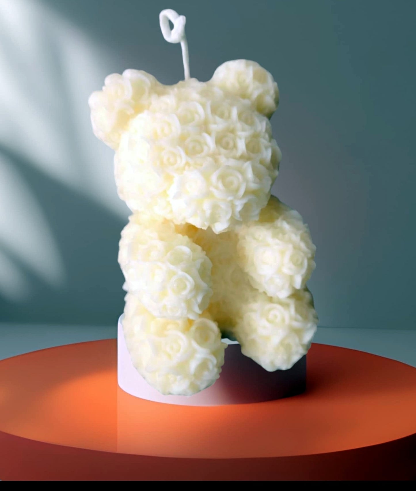 Rose Teddy Bear 100% Eco Natural Soy Wax Candle