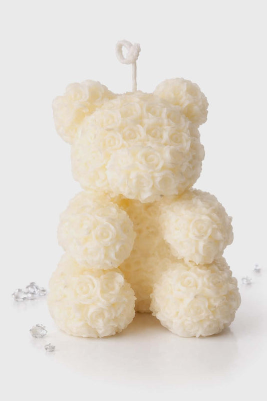 Rose Teddy Bear 100% Eco Natural Soy Wax Candle