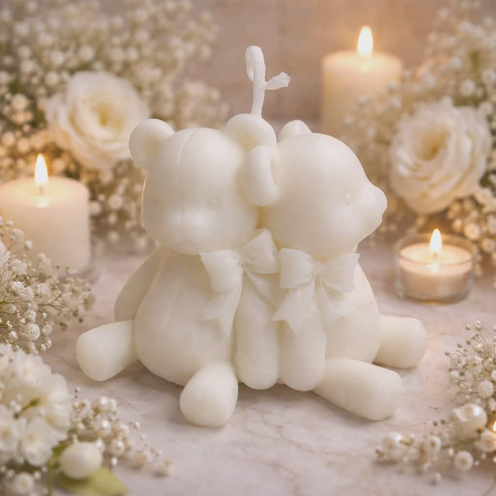 Teddy Bears 100% Eco Natural Soy Wax Candle