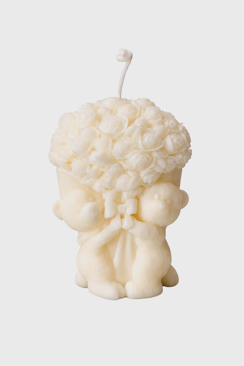 Teddy Bears with a Bouquet of Roses 100% Eco Natural Soy Wax Candle