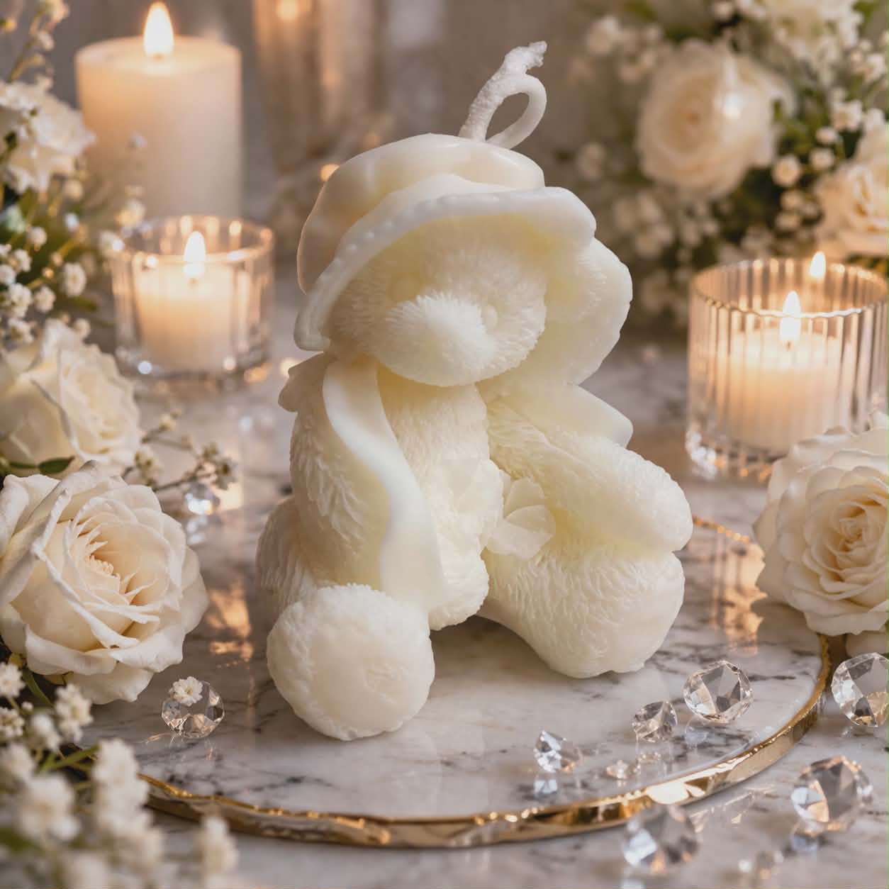 Teddy Bear 100% Eco Natural Soy Wax Candle
