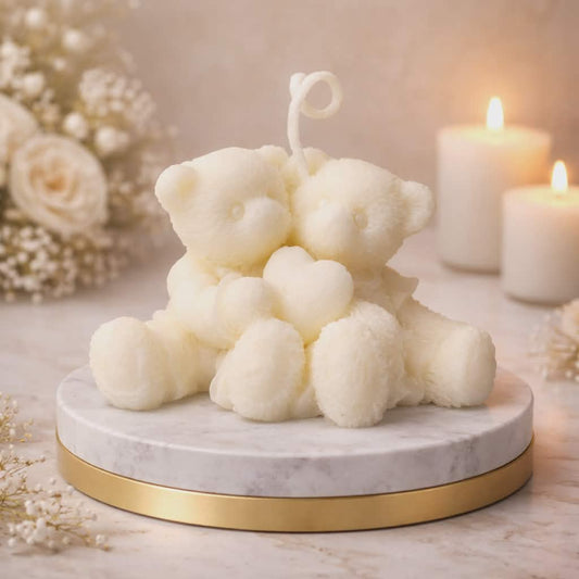 Teddy Bears with a Heart 100% Eco Natural Soy Wax Candle