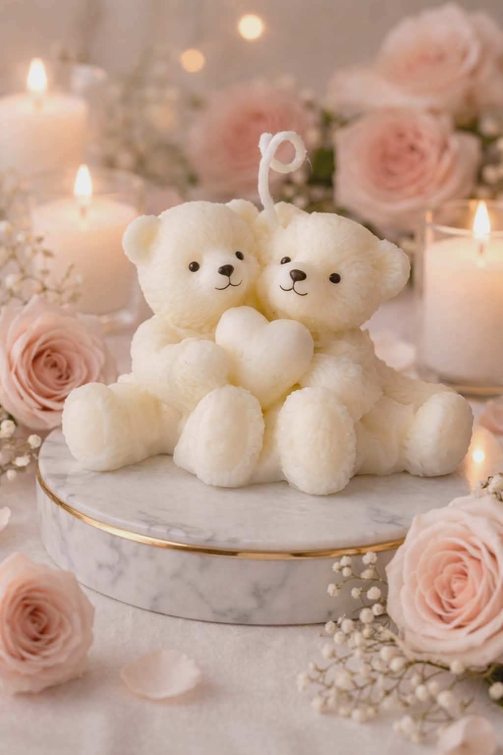 Teddy Bears with a Heart 100% Eco Natural Soy Wax Candle