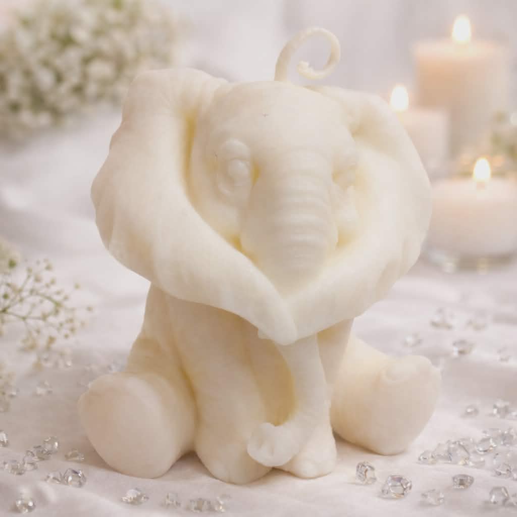Sitting Elephant 100% Eco Natural Soy Wax Candle
